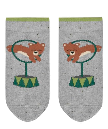 FALKE Unisex Baby Stoppersocken Show Bears B Hp Baumwolle rutschhemmende Noppen 1 Paar, Blau Space Blue 6116, 62-68 im Sale